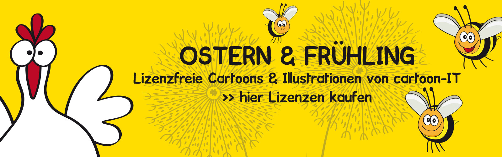 Lizenzfreie Cartoons & Illustrationen OSTERN